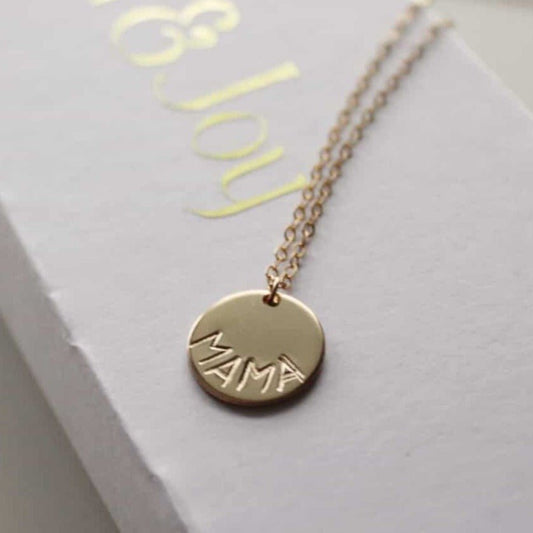 Disc Chain Necklace | 14k Gold Filled Pendant | Prism And Joy